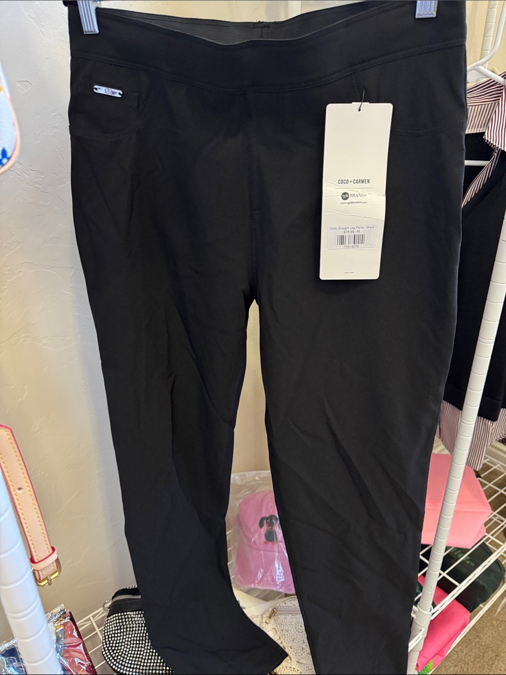 Coco + Carmen Black Womens pants medium with Tag